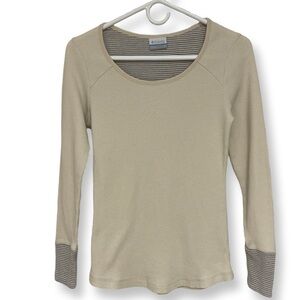 Columbia Waffle Knit Base Layer Top Women’s Medium Cream